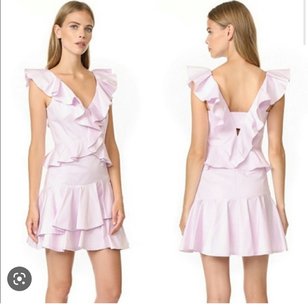 Rebecca Taylor lilac ruffle dress